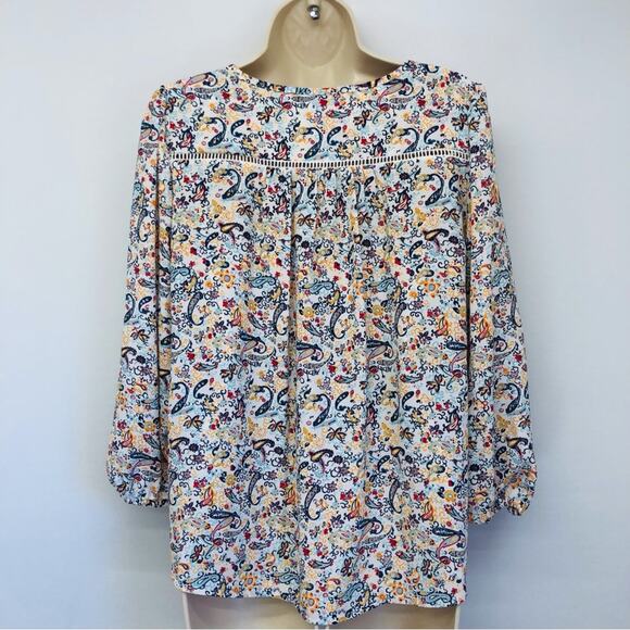 Collective Concepts Floral Print Popover Top - Picture 15 of 16